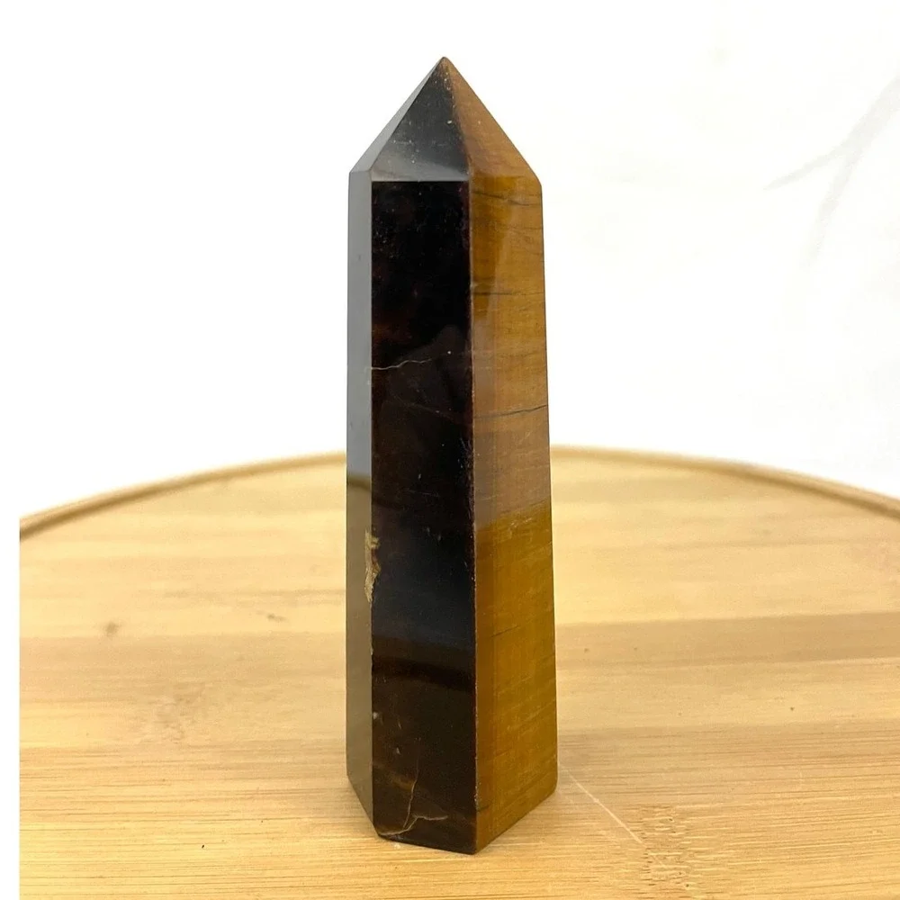 Yellow Tiger Eye Obelisk‎ Crystal 5